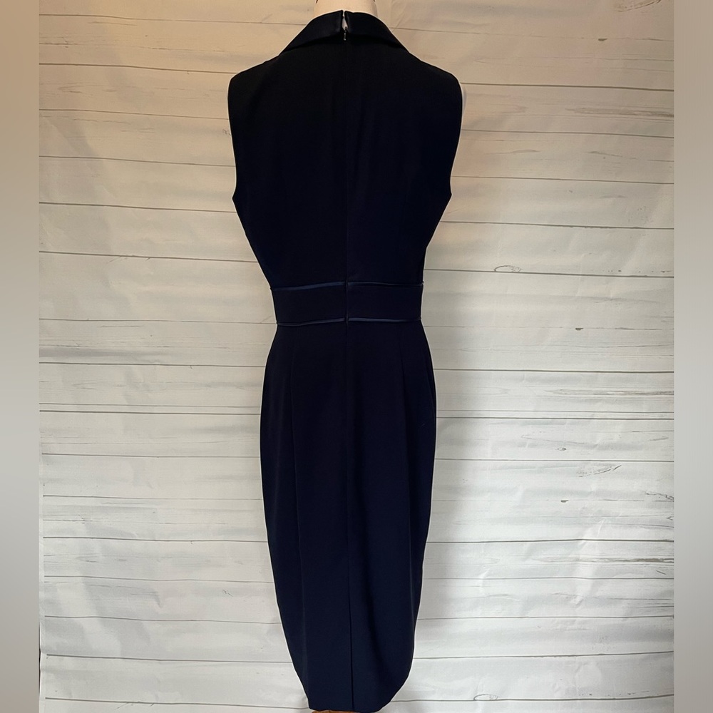 NWT Hobbs London Kara Tux Shift Dress, Midnight Navy, US Size 6 - Picture 2 of 9